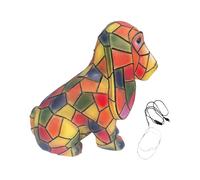 Serie Dog Art Night Light, lámpara Yorkshire/lámpara Basset Hound de resina, luz nocturna de mesa de resina manchada, decoración del hogar de animales vintage, regalo divertido para los amantes de los