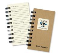 Serie Escr belo de Journals Unlimited Diario guiado Vacaciones El diario del viajero Tama o mini 3 x 5.5 Tapa dura Kraft Hecho en EE. UU.
