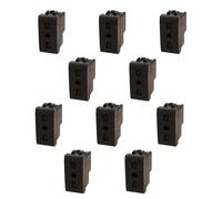 Serie Frutas - Enchufes interruptores desviadores, compatible con Bticino Living Light Negro (10 unidades de toma bipaso)