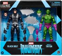 Marvel Comics Figuras de acción Marvel Legends Inhumans Black Bolt y Triton – Pack doble