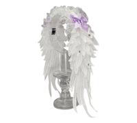 Serie oscura Angel Wing Hairband Punk Encaje Decoración Tela Sombrero Para Mujeres Adolescentes Niñas Diario Anime Disfraz Gótico Alas de Ángel Diadema