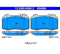 Serie Pastillas de Freno Delantero 604984 13.0460-4984 Set Tabletas Frenos