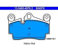 Serie Pastillas de Freno Trasero 604976 13.0460-4976 Set Tabletas Frenos