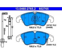 Serie Pastillas Freno 602765 13.0460-2765 Set Tabletas Frenos