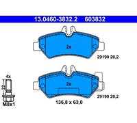 Serie Pastillas Freno 603832 13.0460-3832 Set Tabletas Frenos