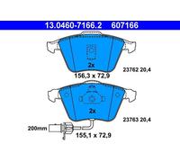 Serie Pastillas Freno 607166 13.0460-7166 Set Tabletas Frenos