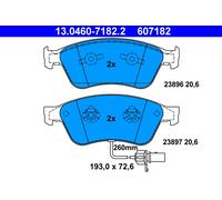 Serie Pastillas Freno 607182 13.0460-7182 Set Tabletas Frenos