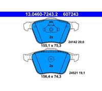 Serie Pastillas Freno 607243 13.0460-7243 Set Tabletas Frenos