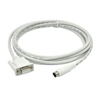 Serie RS232 adecuada for MCGS TPC Panel táctil HMI Connect serie FX Cable de programación de PLC TPC-FX(White,5m)