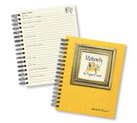 Serie Write it Down de Journals Unlimited Diario guiado Maternidad Mi diario de embarazo Tama o completo 7,5"" x 9"" Tapa dura amarilla Hecho en