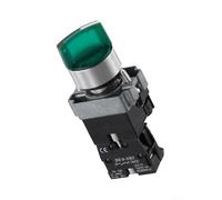 Serie XB2 22MM 220V 10A Interruptor de perilla giratoria con indicador LED verde para control automático de circuito y activación de relé