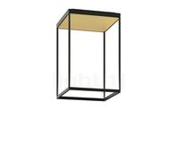 Serien Lighting Reflex² M, lámpara de techo LED, cuerpo negro/reflektor dorado - 45 cm - 2.700 k - DALI