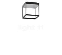 Serien Lighting Reflex² S, lámpara de techo LED, cuerpo negro/reflektor plateado - 20 cm - 2.700 k - DALI