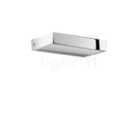 Serien Lighting SML² 150, lámpara de pared LED, cuerpo aluminio pulido/vidrio negro - 2.700 K - conmutable