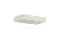 Serien Lighting SML² 150, lámpara de pared LED, cuerpo blanco/vidrio negro - 2.700 K - conmutable