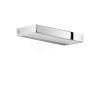 Serien Lighting SML², lámpara de pared LED, cuerpo aluminio pulido/vidrio negro - 22 cm - 2.700 K - regulable corte de fase