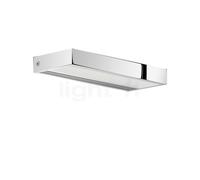 Serien Lighting SML², lámpara de pared LED, cuerpo aluminio pulido/vidrio satinado - 22 cm - 2.700 K - regulable corte de fase