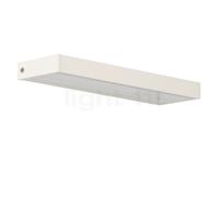 Serien Lighting SML², lámpara de pared LED, cuerpo blanco/vidrio satinado - 30 cm - 2.700 K - regulable por corte de fase