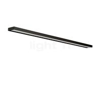 Serien Lighting SML², lámpara de pared LED, cuerpo negro/vidrio satinado - 120 cm - 2.700 K - DALI