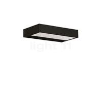 Serien Lighting SML², lámpara de pared LED, cuerpo negro/vidrio satinado - 15 cm - 2.700 K - conmutable