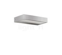 Serien Lighting SML², lámpara de pared LED, cuerpo plateado/vidrio negro - 15 cm - 2.700 K - conmutable