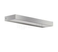 Serien Lighting SML², lámpara de pared LED, cuerpo plateado/vidrio satinado - 30 cm - 2.700 K - regulable por corte de fase