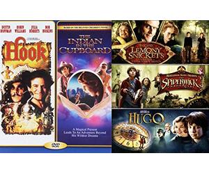 Series of Wildest Kids Magical Creepy 5 Movie Family Feature Indian in the Cupboard / Lemony Snicket's Of Unfortunate Events + Spiderwick Chronicles family Imagination Fantasy Hook & Hugo DVD