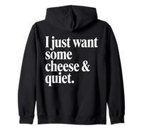 Serif Blanco Minimalista Solo Quiero un Poco de ajedrez y Tranquilidad Sudadera con Capucha