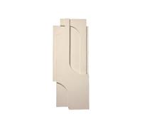 Serif Relief - Colgante de Pared Grande en Marfil