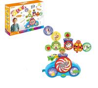 Serifik Creative Learning Building Blocks, Serifik Electric Gear Building Blocks Toy Set, Assemble Over 100 Shapes, Luxury Gift Box for Gift Giving (C)