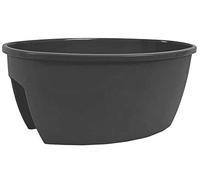 Serinova Jardinera para Barandilla hasta 10 cm Ancho, 59x36x25 cm, Jardinera Balcón 22,5 litros (Antracita)