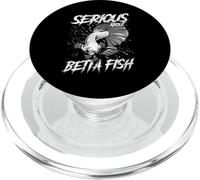 Serio Acerca de los Peces Betta Acuario Fish Keeper PopSockets PopGrip para MagSafe