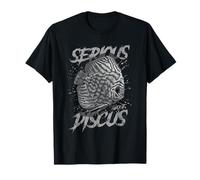 Serio Acerca de los Peces Disco Acuarista Cuidador de Peces Camiseta