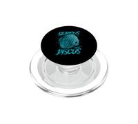 Serio Acerca de los Peces Disco Acuarista Cuidador de Peces PopSockets PopGrip para MagSafe