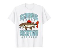 Serio sobre el pez Gato de Cola roja Cuidador de Peces de Camiseta