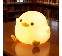 SERIONR Luz Nocturna Infantil, Linda Luz Nocturna de Pato de Silicona, USB Recargableluz Nocturn LED, Luces de Cabecera de Brillo Ajustable Adecuada para Decoración de Dormitorios de Niños y Adultos
