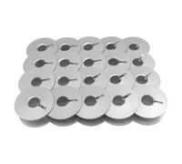 SERMALOER 20 bobinas de aluminio #A9851D250A0, estilo L compatibles con Juki TL-18QVP, TL-2000Qi, TL-2010Q, TL-2020PE, TL-2200QVP Mini, TL-2200QVP Mini, TL-98E, TL-98P, TL-98Q, TL-98Q, TL-98Q, TL-98Q