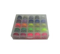 SERMALOER Marca 1 caja (25 bobinas multicolores de plástico preenrolladas) #48794B657084M compatible con Kenmore 148.13022, 148.294, 158.10200, 385.11206300, 385.1249280, 385.1284. 180 cm