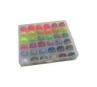 SERMALOER Marca 1 caja (36 bobinas multicolores de plástico preenrolladas) #X52800050 compatible con Babylock, Brother, Bernette, Janome, Kenmore, Elna, Pfaff, Singer Class 15