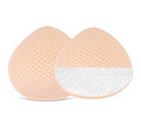 SERMICLE Formas de pecho, prótesis de pecho de silicona, mastectomía, insertos de brasier para bolsillos, relleno de silicona, 1 pieza, Beige-1 par, 5