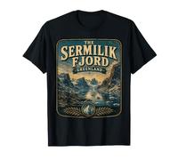 Sermilik Fjord Groenlandia Vintage Arctic Fjord Travel Camiseta