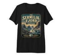 Sermilik Fjord Groenlandia Vintage Arctic Fjord Travel Camiseta Premium