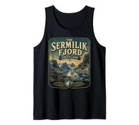 Sermilik Fjord Groenlandia Vintage Arctic Fjord Travel Camiseta sin Mangas