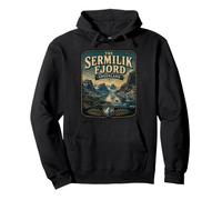 Sermilik Fjord Groenlandia Vintage Arctic Fjord Travel Sudadera con Capucha