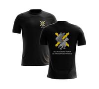 SERMILITAR Camiseta de la BRILAT del Ejercito de Tierra español (L, Negro)