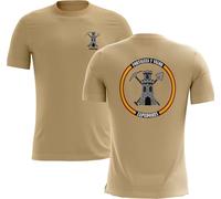 SERMILITAR Camiseta de zapadores del ejército de Tierra. Ingenieros del Ejercito. Fortaleza y Valor. Camiseta Militar española. (FR/ES, Letras, XXL, Regular, Regular, Árido)