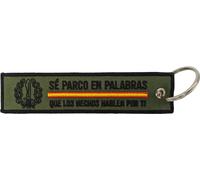 SERMILITAR Llavero bordado del COES con la bandera de España curso de operaciones especiales del ejercito español