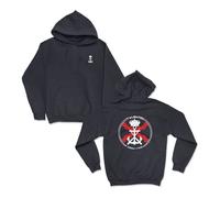 SERMILITAR Sudadera de infantería de Marina española Armada con Capucha y sin Capucha (S, Azul Marino con Capucha)