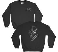 SERMILITAR Sudadera de los tercios. Tercios españoles. del Presente Honor, del Pasado Orgullo Aspa de borgoña. Sudadera Militar.