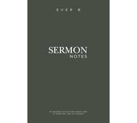 Sermon Notes: 52 Entries to Capture What God is Teaching You at Church (Green)